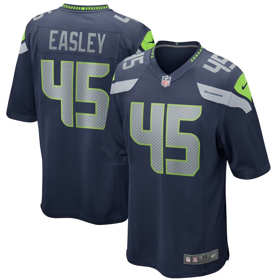 Men Seattle Seahawks #45 Kenny Easley Nike College Navy Game Retired Player NFL Jersey->seattle seahawks->NFL Jersey